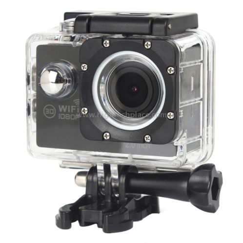 H16 1080P Caméra sport portable sans fil WiFi, écran 2.0 pouces, Generalplus 4248, 170 Grand angle A + degrés, carte TF de support (noir) SH243B0-012