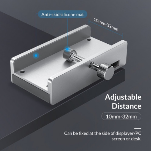 ORICO MH2AC-U3 Clip-type 2 ports USB3.0 HUB avec lecteur de carte SD SO0164830-012