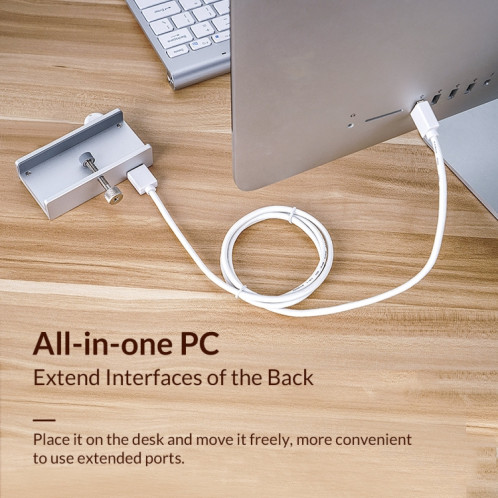 ORICO MH2AC-U3 Clip-type 2 ports USB3.0 HUB avec lecteur de carte SD SO0164830-012