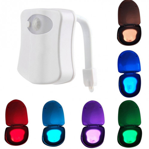 Veilleuse de toilette activée par mouvement, salle de bains de salle de bains de lumière de toilette à LED SH0751940-013