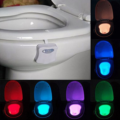 Veilleuse de toilette activée par mouvement, salle de bains de salle de bains de lumière de toilette à LED SH0751940-013
