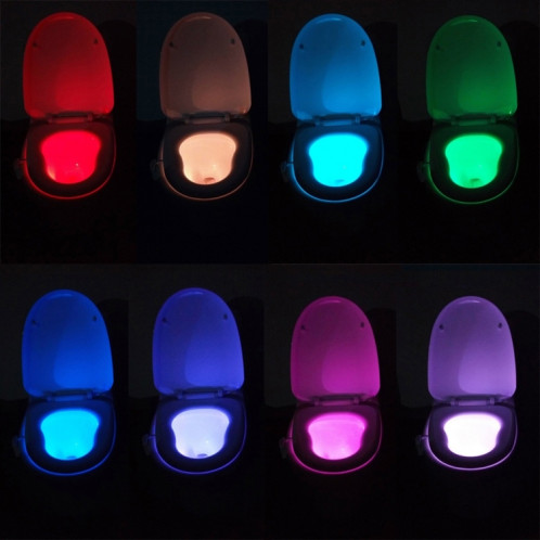 Veilleuse de toilette activée par mouvement, salle de bains de salle de bains de lumière de toilette à LED SH0751940-013