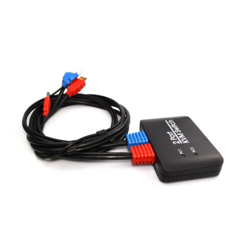 Commutateur KVM HDMI USB 2 ports avec câble pour moniteur, clavier, souris, commutateur HDMI, prise en charge de la lecture de disque U SH0811347-05