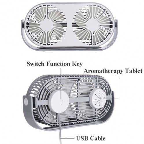 Mini-ventilateur mini-feuilles USB de bureau de bureau de petite taille (vert) SH001B326-012