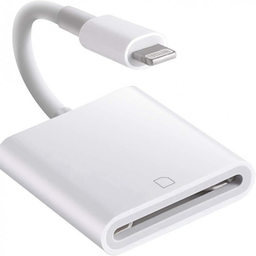 ZS-KL21810 Adaptateur de lecteur de carte caméra 8 broches vers carte SD, compatible avec le système IOS 14 et les versions précédentes SH0812514-014