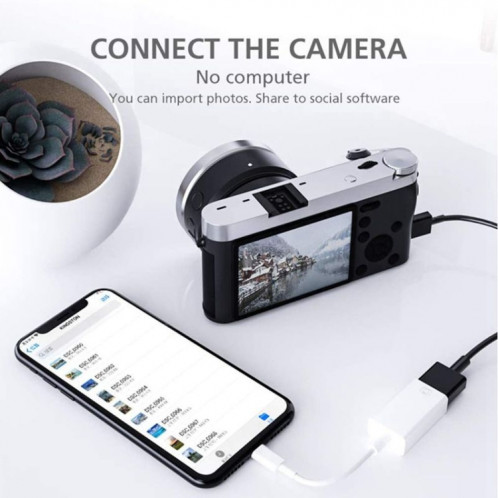 FA-STAR ZS-KL21826 8 broches vers USB 3.0 Adaptateur OTG, Prise en charge IOS 13 et au-dessus SH0901876-016