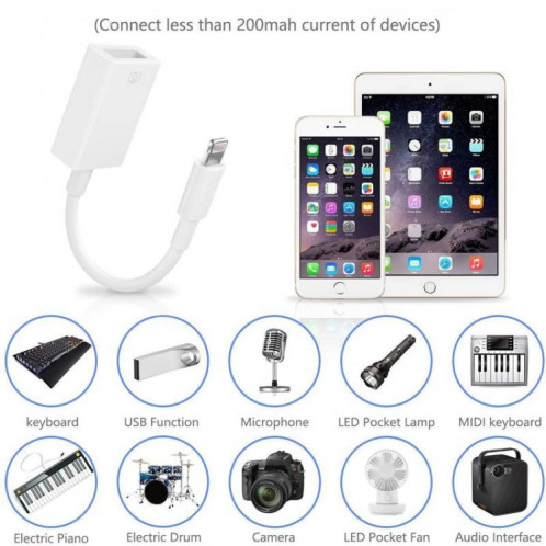 FA-STAR ZS-KL21826 8 broches vers USB 3.0 Adaptateur OTG, Prise en charge IOS 13 et au-dessus SH0901876-016