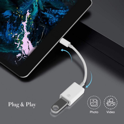 FA-STAR ZS-KL21826 8 broches vers USB 3.0 Adaptateur OTG, Prise en charge IOS 13 et au-dessus SH0901876-016
