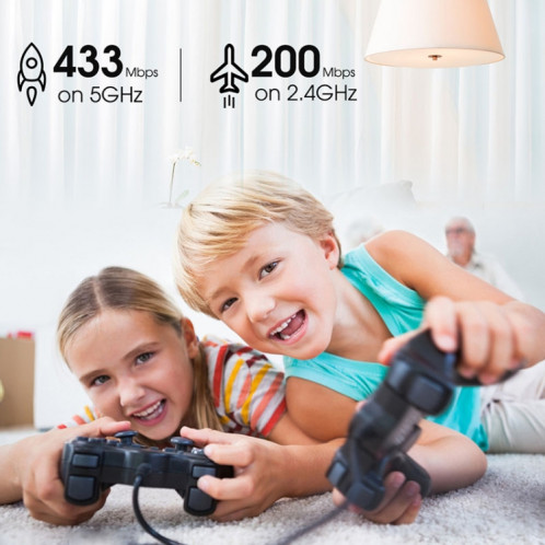 Adaptateur WIFI USB EDUP EP-AC1651 650 Mbps double bande 5G / 2.4 GHz carte réseau sans fil externe récepteur de Dongle Wifi pour ordinateur portable Windows MacOS SE09461314-010