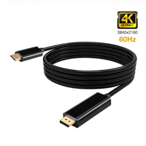 Câble adaptateur DP de connexion 4K 60 Hz Type-C vers DP DisplayPort, longueur du câble: 1,8 m SH17611070-013