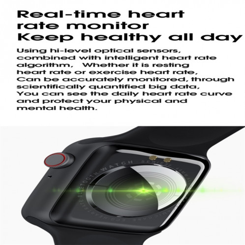 Montre intelligente à écran couleur IPS W26 de 1,75 pouces, étanche IP68, surveillance de la température de soutien / surveillance de la fréquence cardiaque / surveillance de la pression artérielle / surveillance SH401B878-017