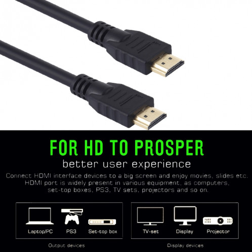 Z-20M 4Kx2K 26AWG 19 + 1 ordinateur en cuivre étain et câble TV HDMI 2.0 HD, longueur du câble: 20 m SH2026564-05