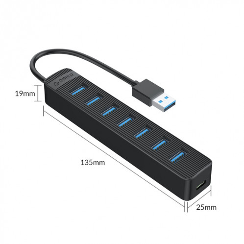 HUB USB 3.0 ORICO TWU3-7A-BK 7 ports SO27761720-015