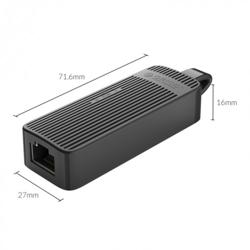 ORICO UTK-U3-BK Adaptateur USB vers Ethernet （1000 mbit） SO27781817-015