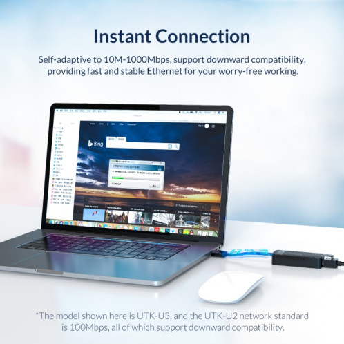 ORICO UTK-U3-BK Adaptateur USB vers Ethernet （1000 mbit） SO27781817-015
