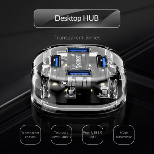 HUB transparent à 4 ports ORICO H4U-U3 SO2814831-011