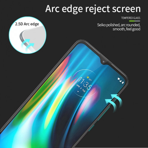 Pour Motorola Moto G9 / G9 Play PINWUYO 9H 2.5D Film en verre trempé plein écran (noir) SP407A625-012