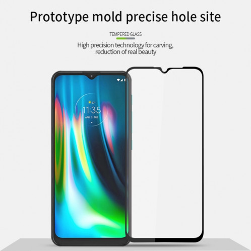 Pour Motorola Moto G9 / G9 Play PINWUYO 9H 2.5D Film en verre trempé plein écran (noir) SP407A625-012
