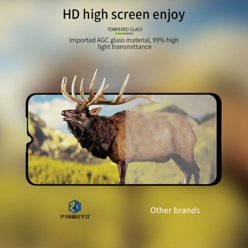Pour Motorola Moto G9 / G9 Play PINWUYO 9H 2.5D Film en verre trempé plein écran (noir) SP407A625-012