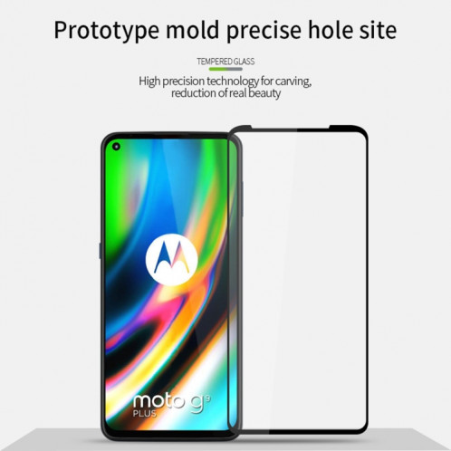 Pour Motorola Moto G9 plus Pinwuyo 9H 2.5D Film de verre trempé en plein écran (noir) SP411A1148-012