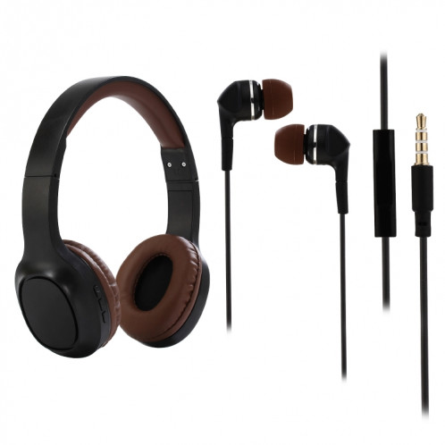 BT1605 Casque sans fil Bluetooth stéréo pliable monté sur la tête Bluetooth 5.0 avec microphone Jack audio 3,5 mm SH34311740-06