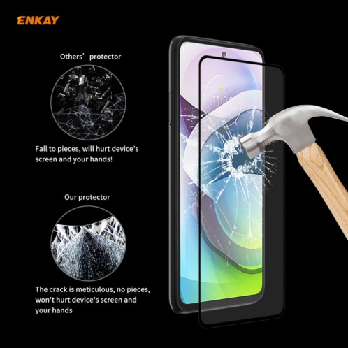 Pour Motorola Moto G 5G ENKAY Hat-Prince colle complète 0.26mm 9H 2.5D Film de couverture complète en verre trempé SE68021749-011