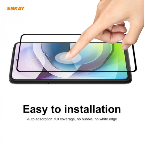 Pour Motorola Moto G 5G ENKAY Hat-Prince colle complète 0.26mm 9H 2.5D Film de couverture complète en verre trempé SE68021749-011