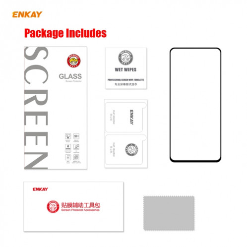 Pour Motorola Moto G 5G ENKAY Hat-Prince colle complète 0.26mm 9H 2.5D Film de couverture complète en verre trempé SE68021749-011