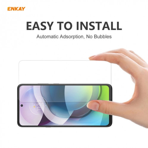 Pour Motorola Moto G 5G ENKAY Hat-Prince 0.26mm 9H 2.5D Film en verre trempé à bord incurvé SE2805947-09