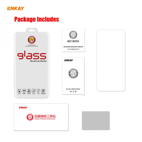 Pour Motorola Moto G 5G ENKAY Hat-Prince 0.26mm 9H 2.5D Film en verre trempé à bord incurvé SE2805947-09