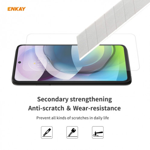 Pour Motorola Moto G 5G 10 PCS ENKAY Hat-Prince 0.26mm 9H 2.5D Film en verre trempé à bord incurvé SE31051761-09