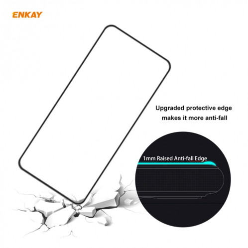 Pour Motorola Moto G9 Plus ENKAY Hat-Prince Anti-goutte colle complète en verre trempé Film plein écran protecteur anti-chute SE89011476-08