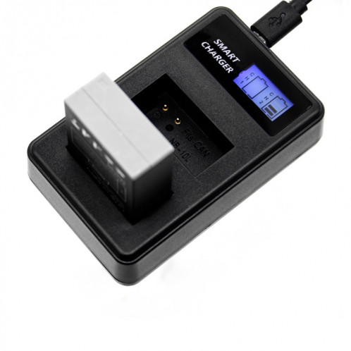 Pour Canon NB-10L Batterie Écran LCD intelligent Chargeur double canal USB SH38181648-05