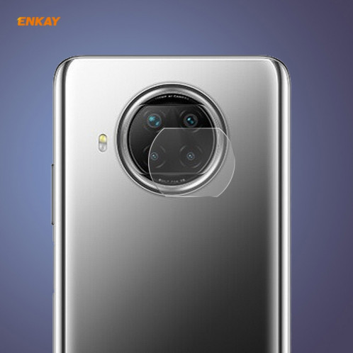 Pour Xiaomi Redmi Note 9 Pro 5G ENKAY Hat-Prince 0.2mm 9H 2.15D bord rond lentille de caméra arrière Film en verre trempé SE3601771-09
