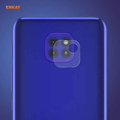 Pour Motorola G9 / G9 Play ENKAY Hat-Prince 0.2mm 9H 2.15D bord rond lentille de caméra arrière Film en verre trempé SE3603481-08