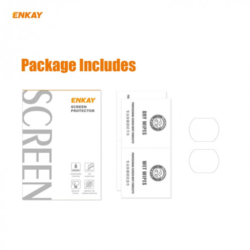 Pour Xiaomi Redmi Note 9 Pro 5G 2 pièces ENKAY Hat-Prince 0.2mm 9H 2.15D bord rond lentille de caméra arrière Film en verre trempé SE37011046-09