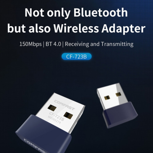 COMFAST CF-723B Mini Adaptateur USB Bluetooth WiFi 2 en 1 Récepteur de carte réseau sans fil 150 Mbps SC14261228-015