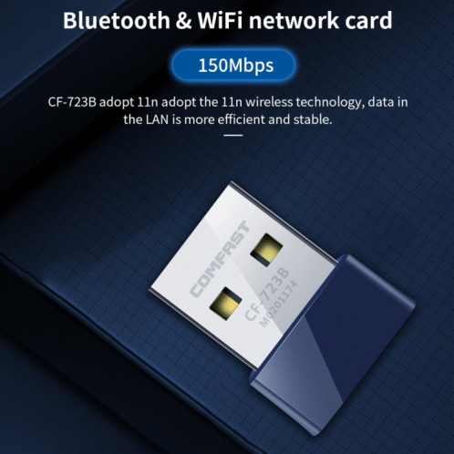 COMFAST CF-723B Mini Adaptateur USB Bluetooth WiFi 2 en 1 Récepteur de carte réseau sans fil 150 Mbps SC14261228-015