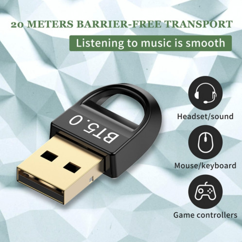 Récepteur adaptateur USB Bluetooth V5.0 SH43011364-08