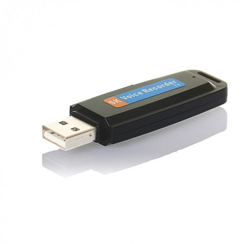 SK001 Professionnel Rechargeable U-Disque U-Disque Portable USB Digital Audio Voice Recorder Prise en charge de la carte TF jusqu'à 32 Go Dictaphone Flash Drive (Noir) SH201A1651-08