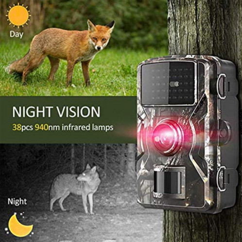 DL001 Caméra de chasse 12MP 1080P 26 LED 940NM Vision nocturne SH45211692-08