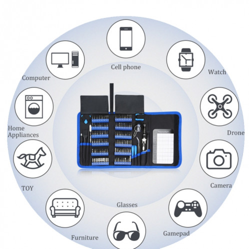 Ensemble d'outils de réparation universelle et de désassemblage de téléphone portable de 160 en 1 SH4684702-09