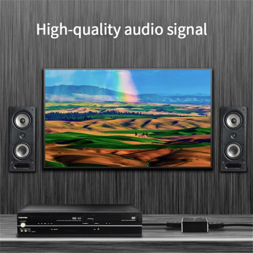 AY78V20 4K 60Hz HDMI 2.0 audio Splitter 5.1 ARC HD-MI Extracteur audio HDCP 2.2 HDR10 Convertisseur audio 4K HD-MI optique optique Toslink SPDIF SH4802752-06