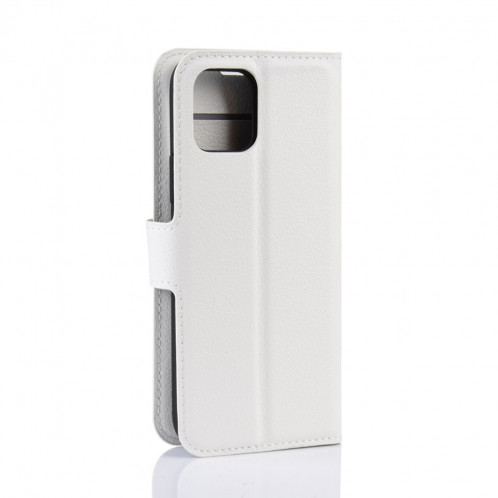 Portefeuille en cuir PU avec support en cuir PU Étui mobile pour iPhone 11 Pro Max (Blanc) SH101B1110-08