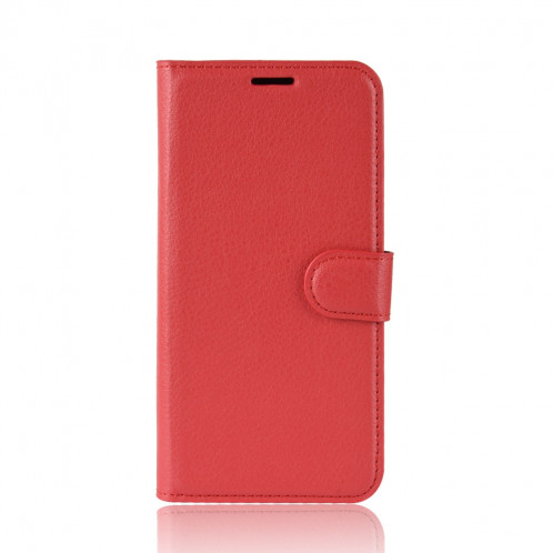 Étui de portefeuille en cuir PU avec support en cuir PU pour iPhone 11 Pro Max (rouge) SH101C1927-08