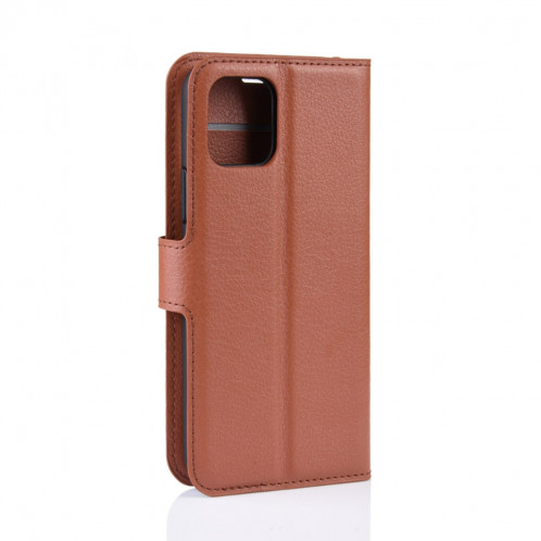 Portefeuille en cuir PU avec support en cuir PU Étui mobile pour iPhone 11 Pro Max (Marron) SH101D1205-08