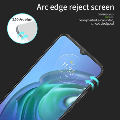 Pour Motorola Moto G10 / G30 Film de verre trempé en plein écran Pinwuyo 9H 2.5D (noir) SP202A1706-08