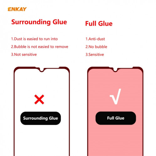 Pour Motorola Moto G10 / G20 / G30 5 pcs Enkay Hat-Prince Colle complète 0.26mm 9H 2.5D Verre trempé Film de couverture complète SE26011011-010
