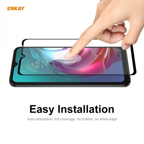 Pour Motorola Moto G10 / G20 / G30 5 pcs Enkay Hat-Prince Colle complète 0.26mm 9H 2.5D Verre trempé Film de couverture complète SE26011011-010