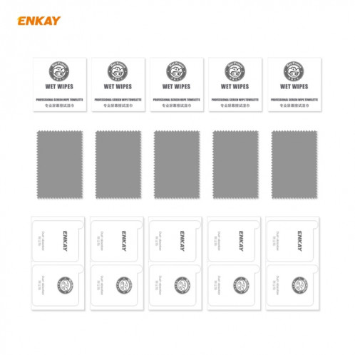 Pour Motorola Moto G10 / G20 / G30 5 pcs Enkay Hat-Prince Colle complète 0.26mm 9H 2.5D Verre trempé Film de couverture complète SE26011011-010